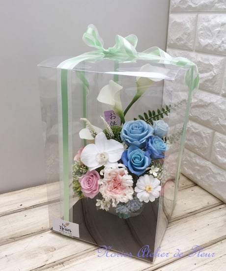 Magokoro　まごころ　プリザーブドフラワーのお供え花　気温の高くなるこの時期にお仏壇を彩るアレンジメント