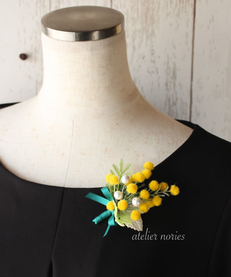 エリーゼ ミモザのコサージュ 卒業式や入学式に | アトリエノリーズ  