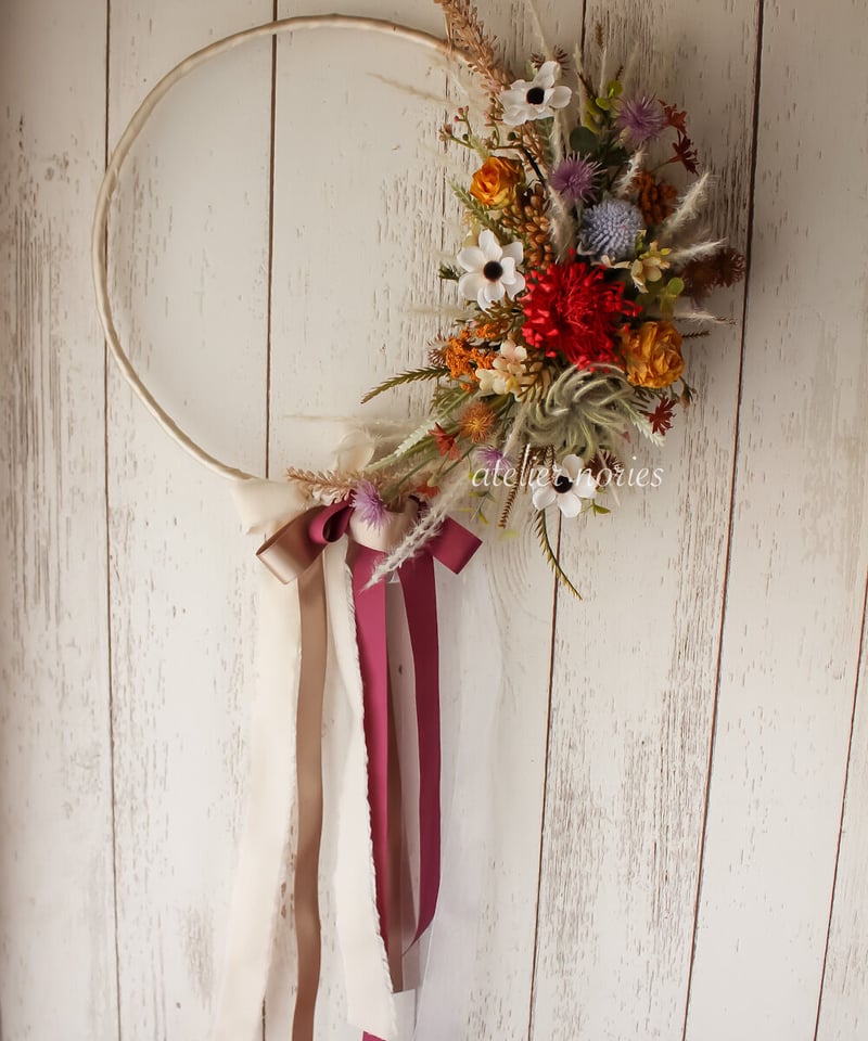 パンパスグラスのリースブーケ&ブートニア パンパスグラスのリースブーケ&ブートニアセット - メルカリ