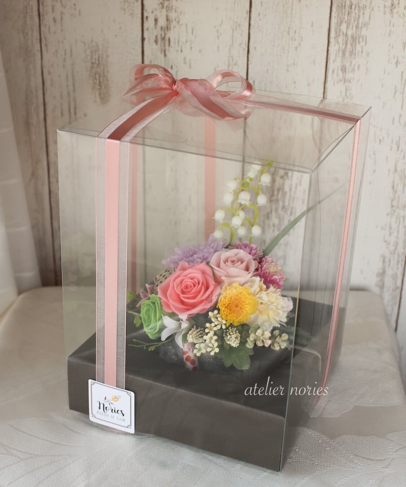 Ayane 彩音（あやね） 一対（2個セット）プリザーブドフラワーの