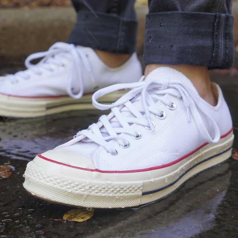 Converse 70 low white sale