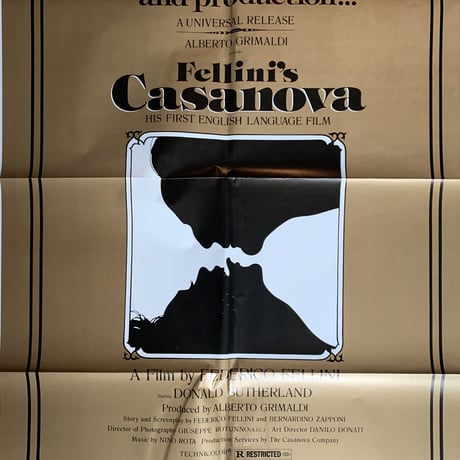 OP-014 「カサノバ（CASANOVA）」＃映画ポスター/米国版オリジナル/1976/1040mm×685mm