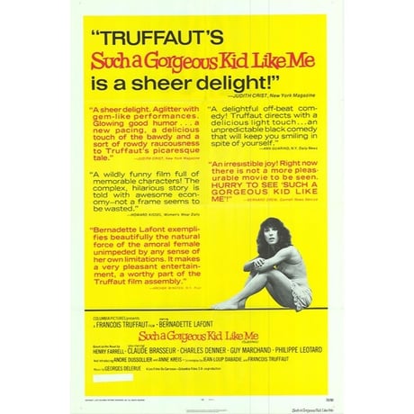 OP-017「私のように美しい娘（SUCH A GORGEOUS KID LIKE ME)」＃映画ポスター/米国版オリジナル/1972/1040mm×685mm
