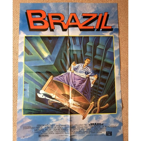 OP-039 「未来世紀ブラジル（BRAZIL)」映画ポスター/ドイツ版オリジナル/1985/590mm×840mm