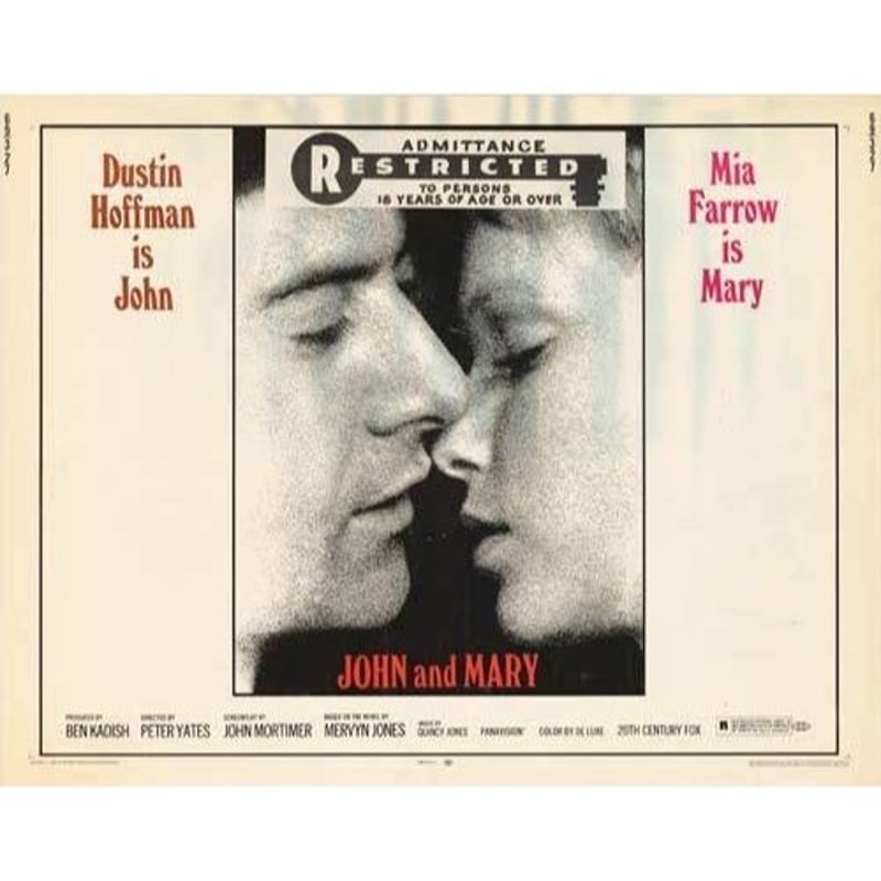 OP-019 ジョンとメリー（John and Mary) ＃映画ポスター/米国版