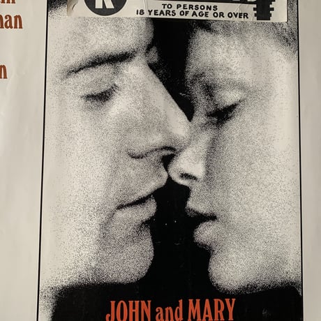 OP-019 ジョンとメリー（John and Mary)   ＃映画ポスター/米国版オリジナル/1969/560mm×713mm