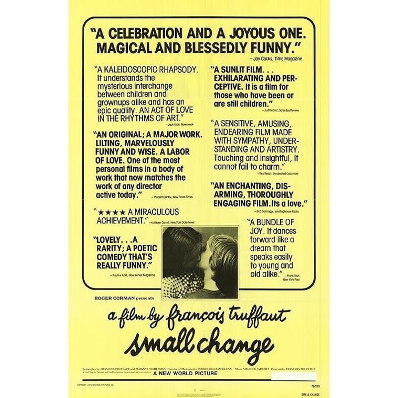 トリュフォーの思春期 フランス版小盤　映画ポスター トリュフォーの思春期 フランス版小盤 映画ポスター