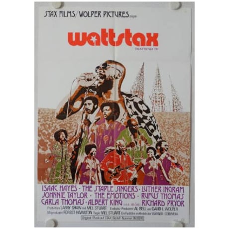 OP-0144 『ワッツタックス/WATTSTAX 』/ドイツ版オリジナルポスター/1973/590mm×840mm