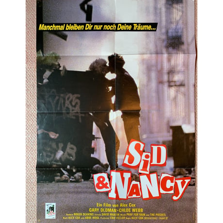 OP-034 「シド・アンド・ナンシー（Sid&Nancy）」映画ポスター/ドイツ版オリジナル/1986/590mm×840mm