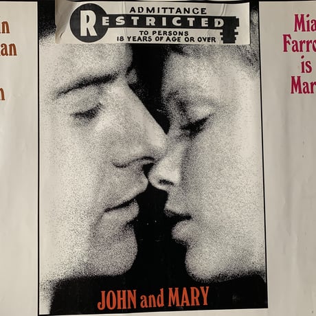 OP-019 ジョンとメリー（John and Mary)   ＃映画ポスター/米国版オリジナル/1969/560mm×713mm
