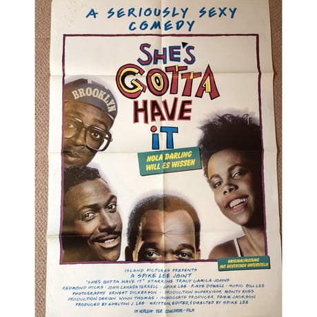 OP-041 「シーズ・ガッタ・ハヴ・イット(She's Gotta Have It)」映画ポスター/ドイツ版オリジナル/1986/590mm×840mm