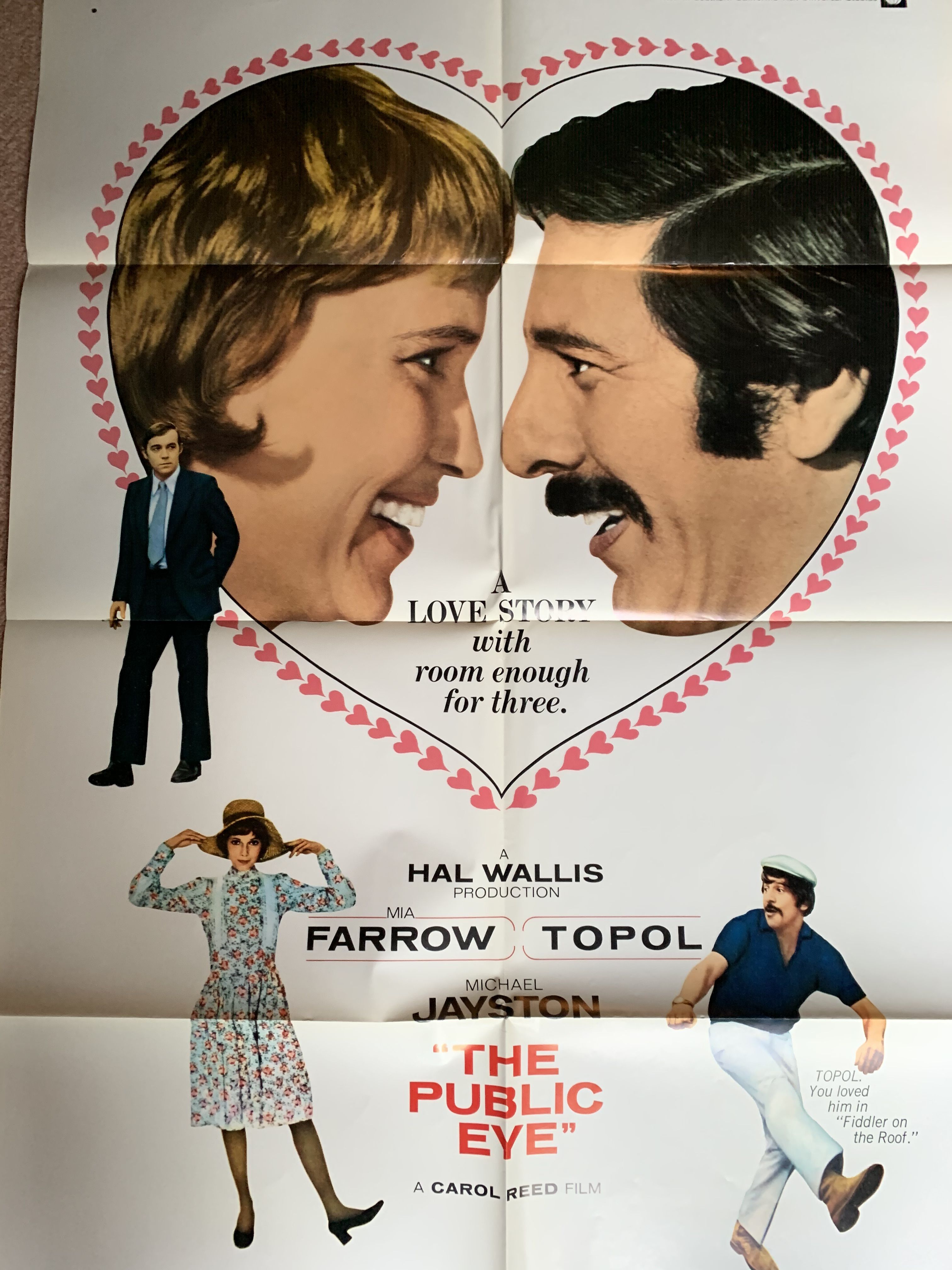 「フォロー・ミー」 US版インサートサイズ　オリジナルポスター1972年 original