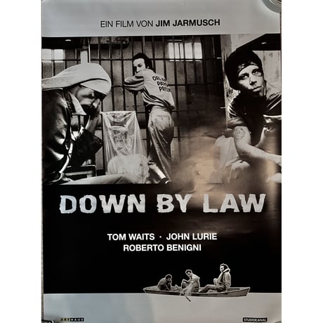RO-008「ダウン・バイ・ロー(Down by law)」＃映画ポスター/ドイツ版リバイバルオリジナル/1986年製作リバイバル公開2014年/590×840mm