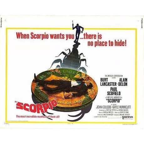 OP-001 「スコルピオ/SCORPIO」＃映画ポスター/米国版オリジナル/1973/560mm×713mm