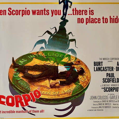 OP-001 「スコルピオ/SCORPIO」＃映画ポスター/米国版オリジナル/1973/560mm×713mm