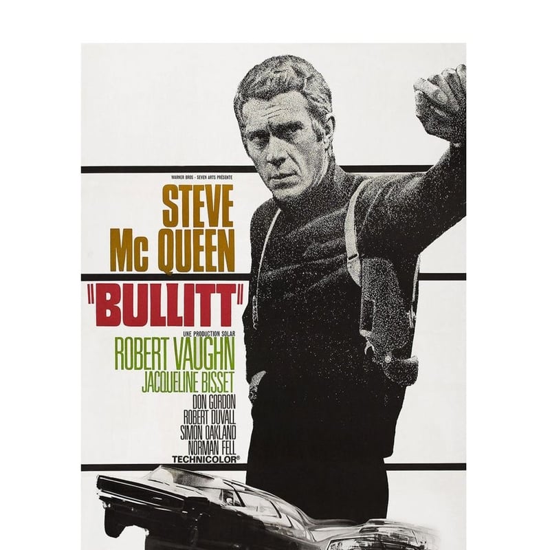 スティーブマックイーン　ブリットのポスター 映画ポスター ブリット Bullitt スティーブマックイーン 24