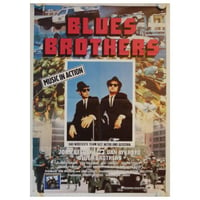 RO-012『BLUES BROTHERS』＃映画ポスター/ドイツ版リバイバルオリジナル/1988/590mm×840mm