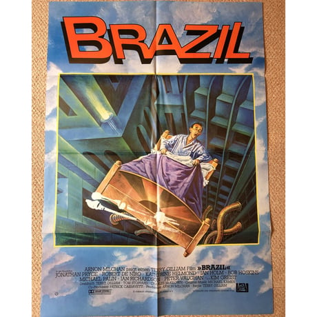 OP-039 「未来世紀ブラジル（BRAZIL)」映画ポスター/ドイツ版オリジナル/1985/590mm×840mm