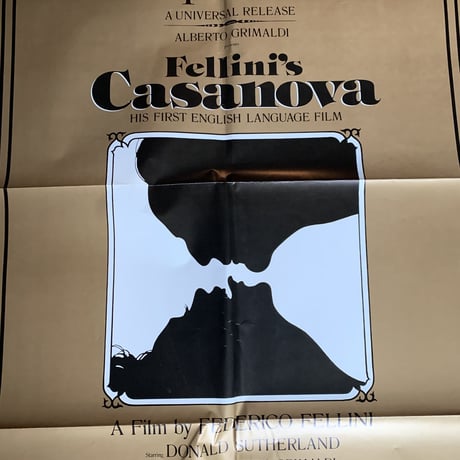 OP-014 「カサノバ（CASANOVA）」＃映画ポスター/米国版オリジナル/1976/1040mm×685mm