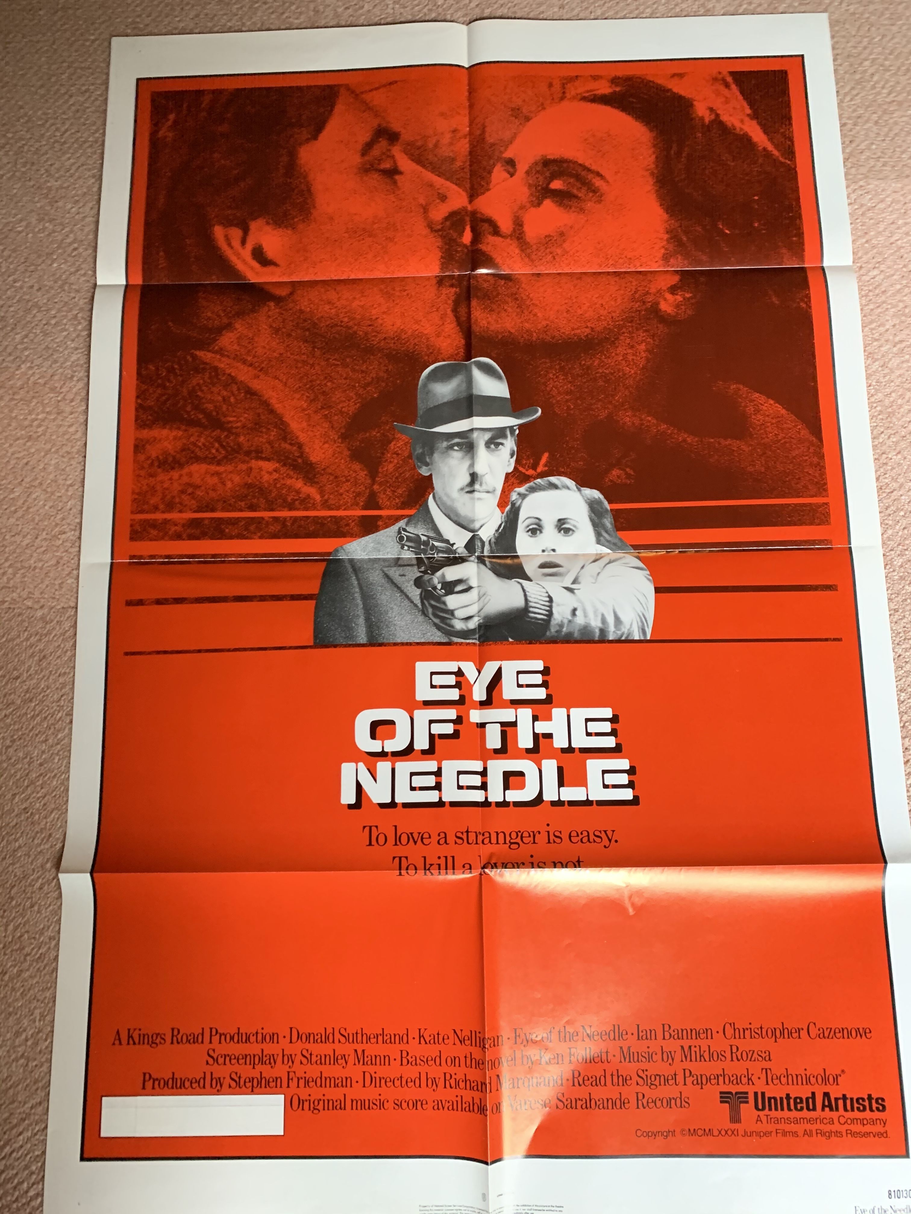 OP-021 「針の目（Eye of the Needle)」 ＃映画ポスター/米国版オリジナ