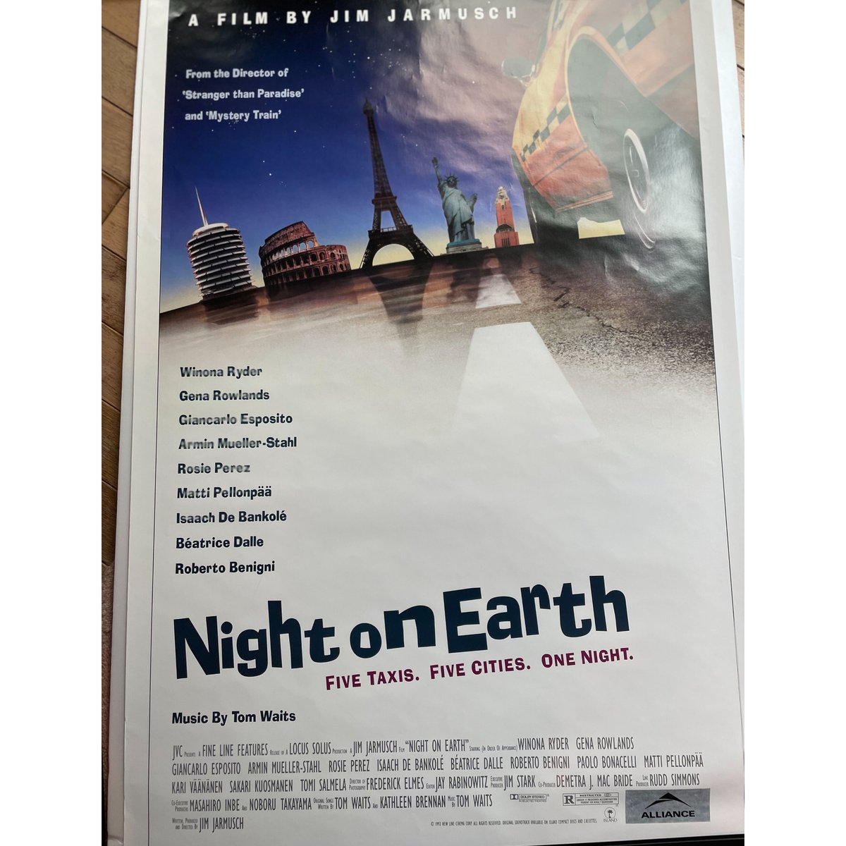 NIGHT ON EARTH/ナイトオンザプラネット ポスター B2サイズジムジャームッシュ