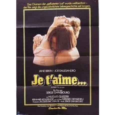 OP-025 「ジュテーム...（Je T'aime  Moi Non Plus）」映画ポスター/ドイツ版オリジナル/1976