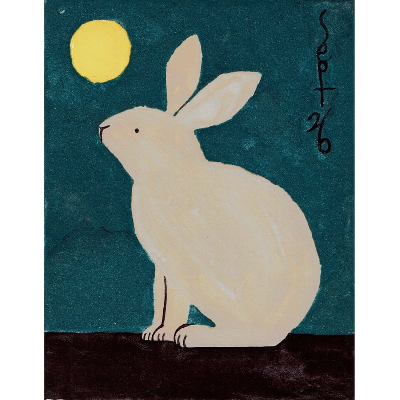 日本画】9/26 Rabbitウサギ『366DAYS』 | AYA CHUJO STORE