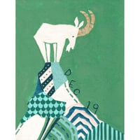 【日本画】12/19 Goatヤギ『366DAYS』