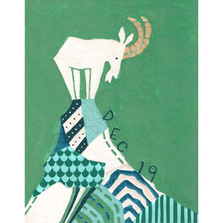 【日本画】12/19 Goatヤギ『366DAYS』