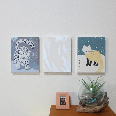 【日本画】10/23 Snow leopard ユキヒョウ『366DAYS』