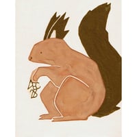 【日本画】12/28 Red squirrel キタリス『366DAYS』