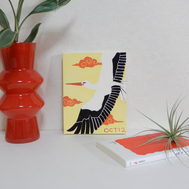 日本画】10/12 Storkコウノトリ『366DAYS』 | AYA CHUJO STORE
