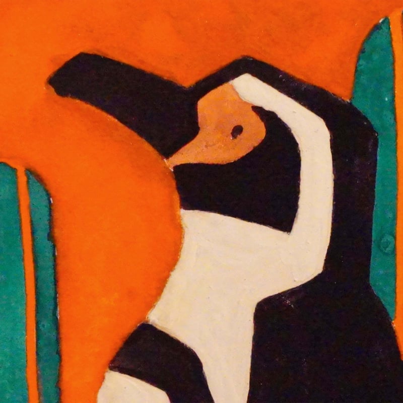 日本画】7/7 Humboldt penguinフンボルトペンギン『366DAYS』 | A