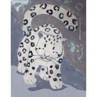 【日本画】10/23 Snow leopard ユキヒョウ『366DAYS』
