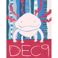 【日本画】12/9 Axolotlウーパールーパー『366DAYS』