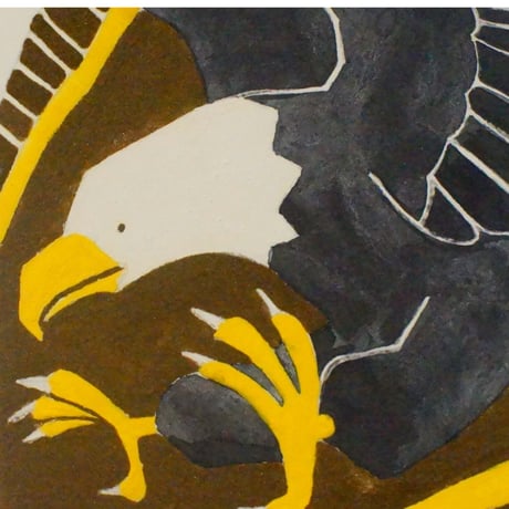 【日本画】12/21 Bald eagleハクトウワシ『366DAYS』
