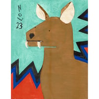 【日本画】11/23 Chinese mater deer キバノロ『366DAYS』