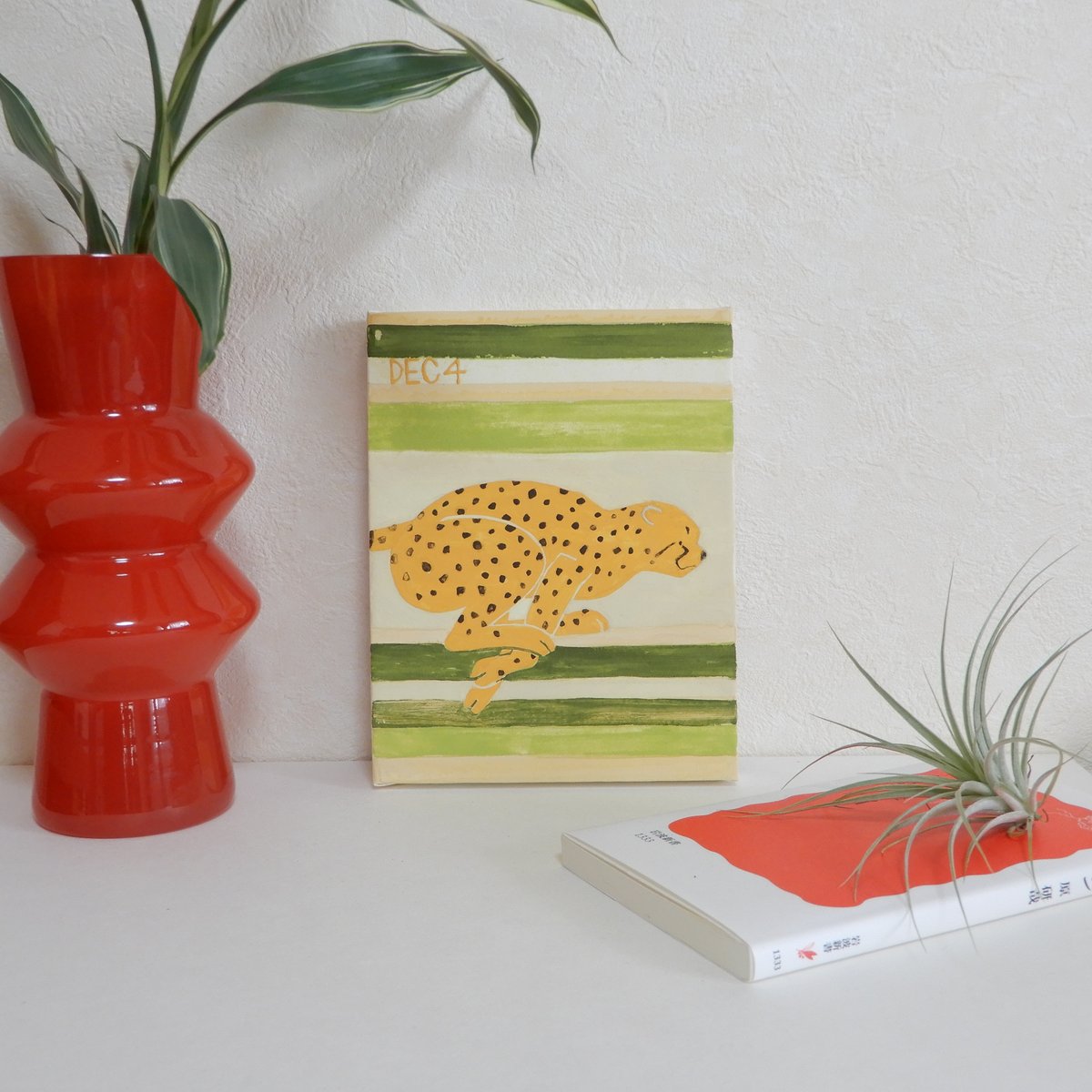 日本画】12/4 Cheetahチーター『366DAYS』 | AYA CHUJO STORE