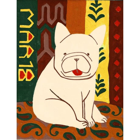【日本画】3/18 French bulldogフレンチブルドッグ『366DAYS』