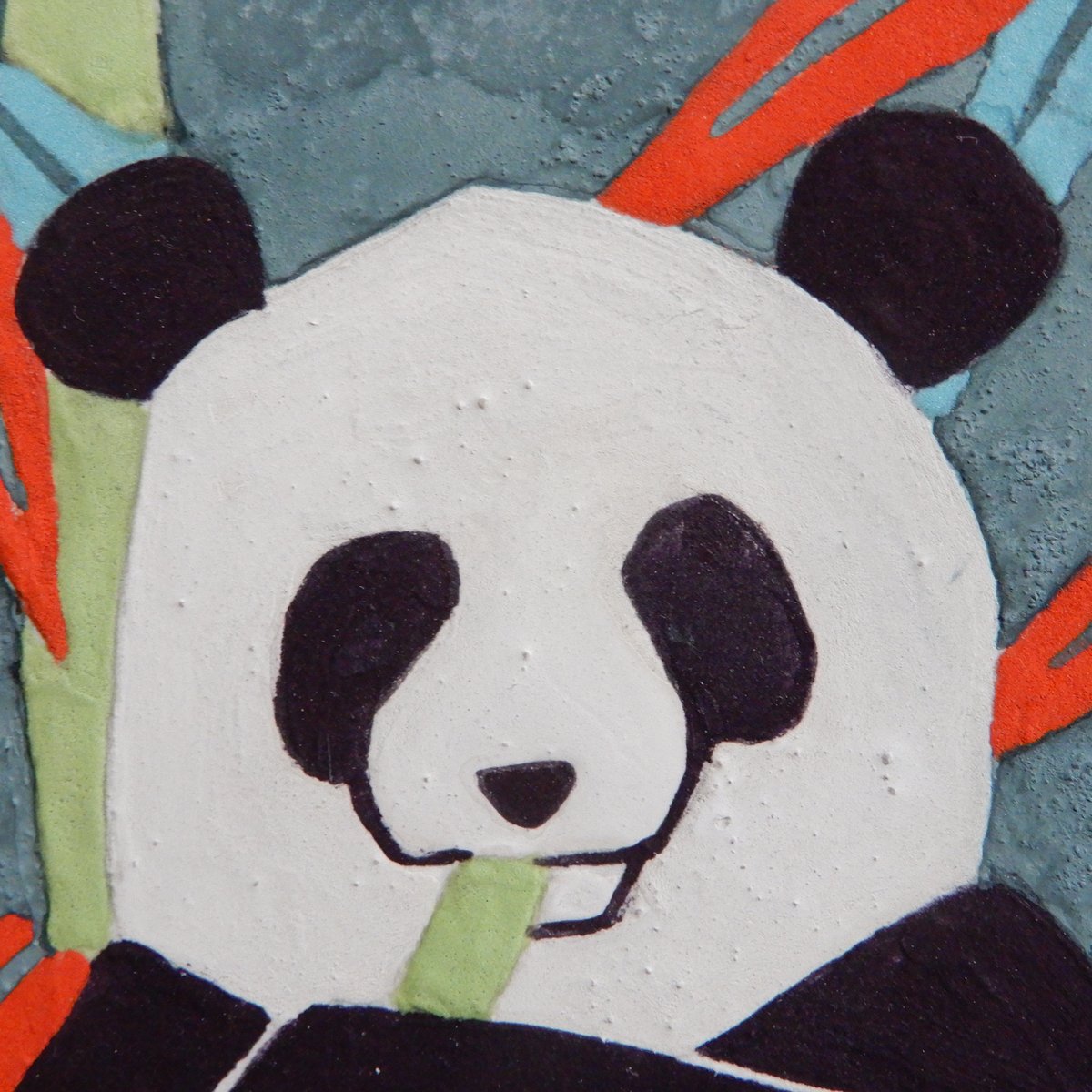 “やっほい” 色鉛筆画 パステル パンダ やっほい” 色鉛筆画 パステル パンダ やっほい” 色鉛筆画