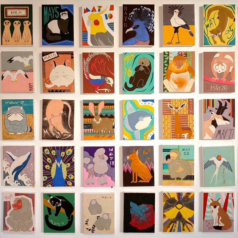 日本画】12/19 Goatヤギ『366DAYS』 | AYA CHUJO STORE