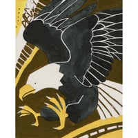 【日本画】12/21 Bald eagleハクトウワシ『366DAYS』