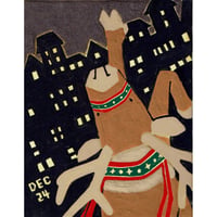 【日本画】12/24 Reindeerトナカイ『366DAYS』