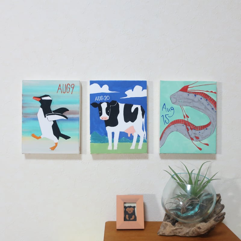 日本画】8/20 Cowウシ『366DAYS』 | AYA CHUJO STORE