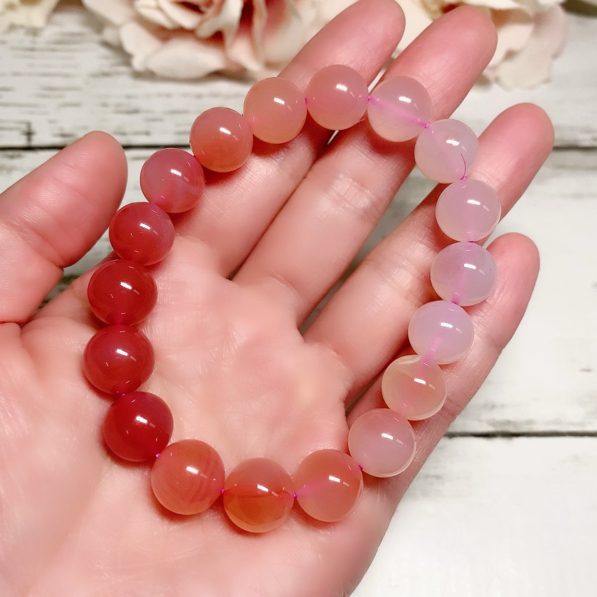 ‪✿(お買い得品)塩源瑪瑙 かぼちゃ形のブレスレット 瑪瑙 オレンジ瑪瑙 かぼちゃ瑪瑙 ラビットヘアー ブレスレット