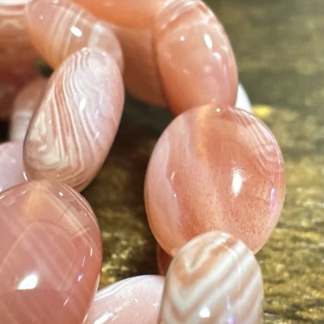 【天然色】ピンク瑪瑙　ボツワナアゲート