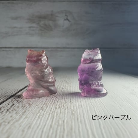 ［彫刻］フローライト　フクロウ　約20mm