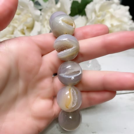 【平和・創造・バランス】瑪瑙ドゥルージー　18.2mm C
