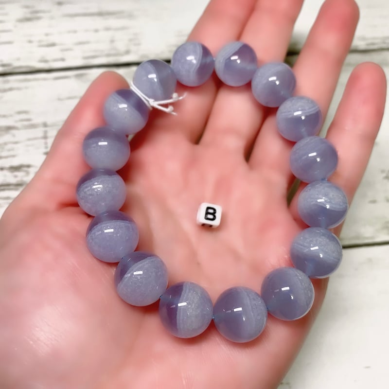 静寂と調和の息吹バイカラーブルーレースアゲート | pundarika