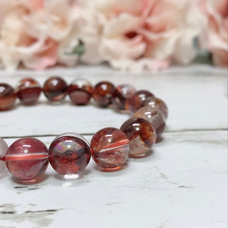 情熱・自信・強さ】ハイクオリティ オーロラクォーツダークレッド10.5